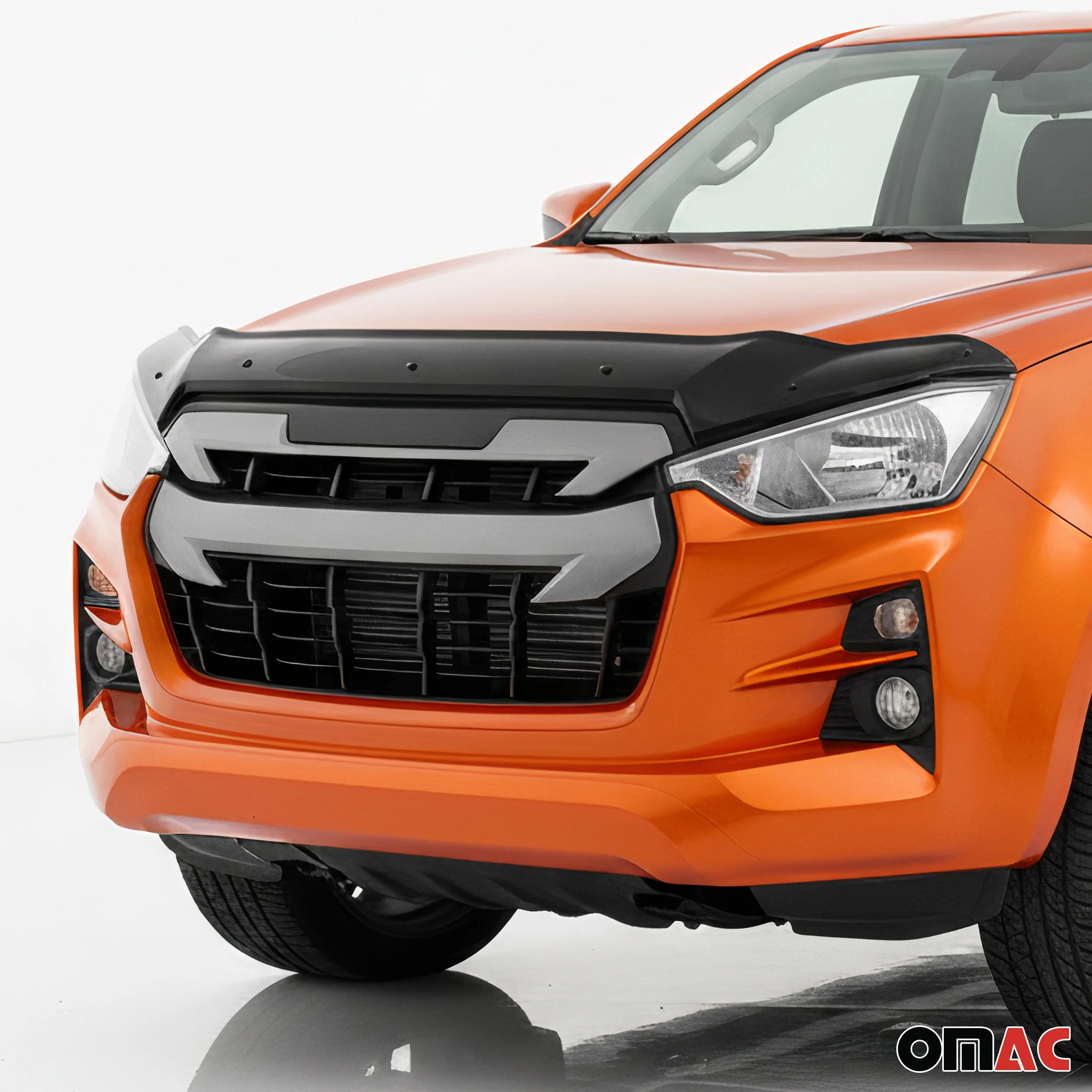 Motorhaube Deflektor Insekten für Isuzu D-max mk3 2019-2023 Pre-FL ABS Schwarz - Image 3
