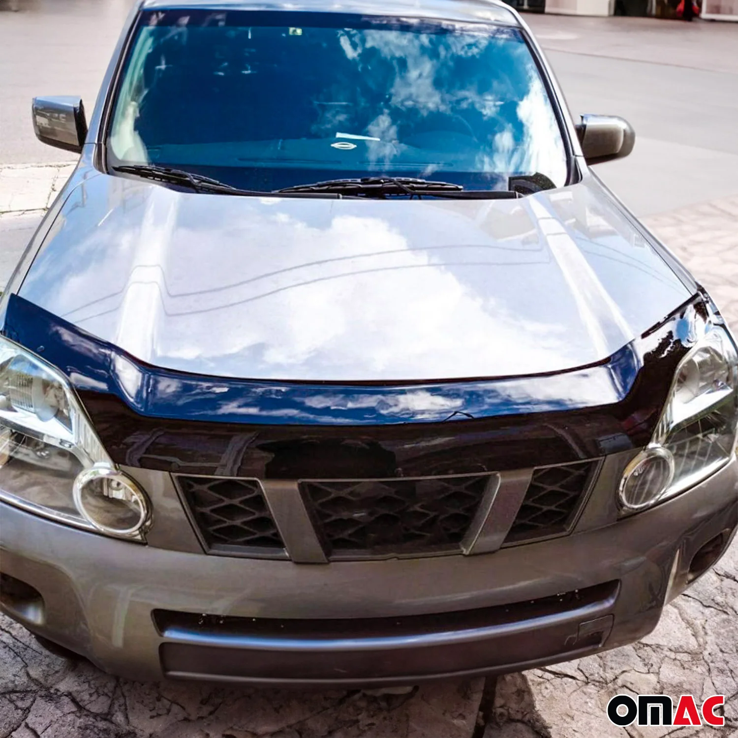 Motorhaube Deflektor Insektenschutz für Nissan X-Trail 2007-2014 Dunkel - Image 7
