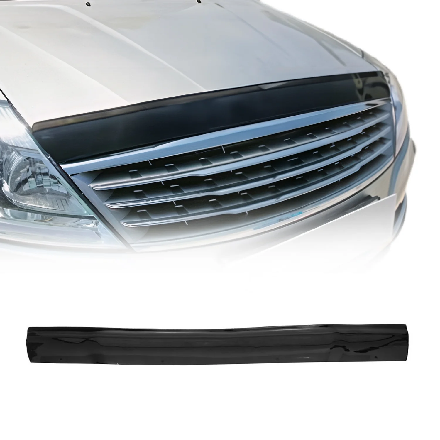 Motorhaube Deflektor Insektenschutz für Ssangyong Rexton 2001-2007 Dunkel