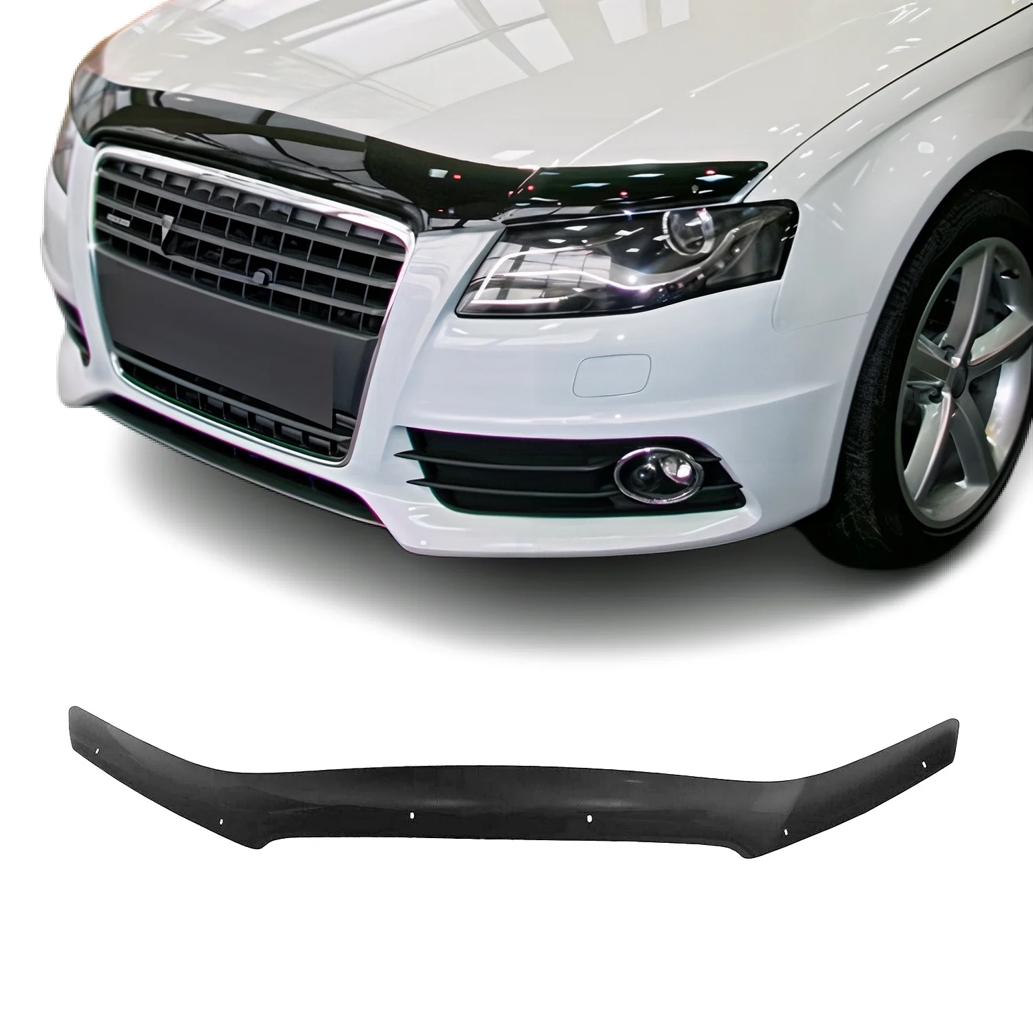Motorhaube Deflektor Insekten Steinschlagschutz für Audi A3 8P 2008-2013 Dunkel