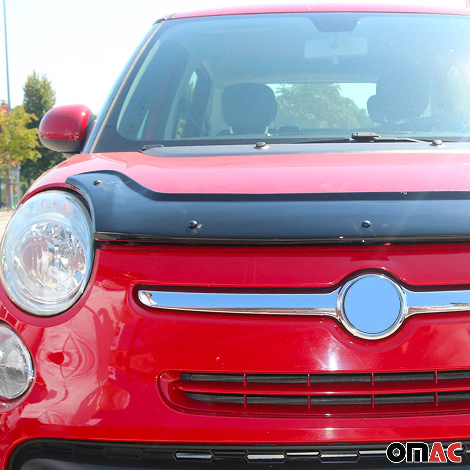 Motorhaube Deflektor Steinschlagschutz für Fiat 500L 2013-2024 Kunststoff 1 tlg - Image 8