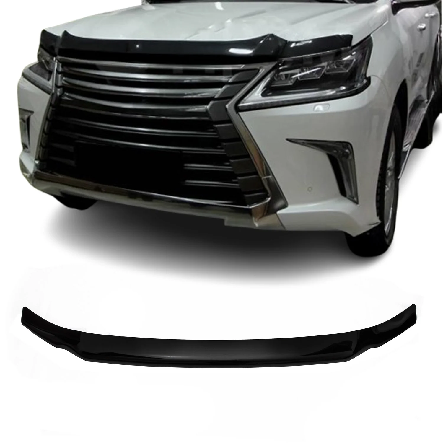 Motorhaube Deflektor Insekten Steinschlagschutz für Lexus LX 570 2015-21 Dunkel