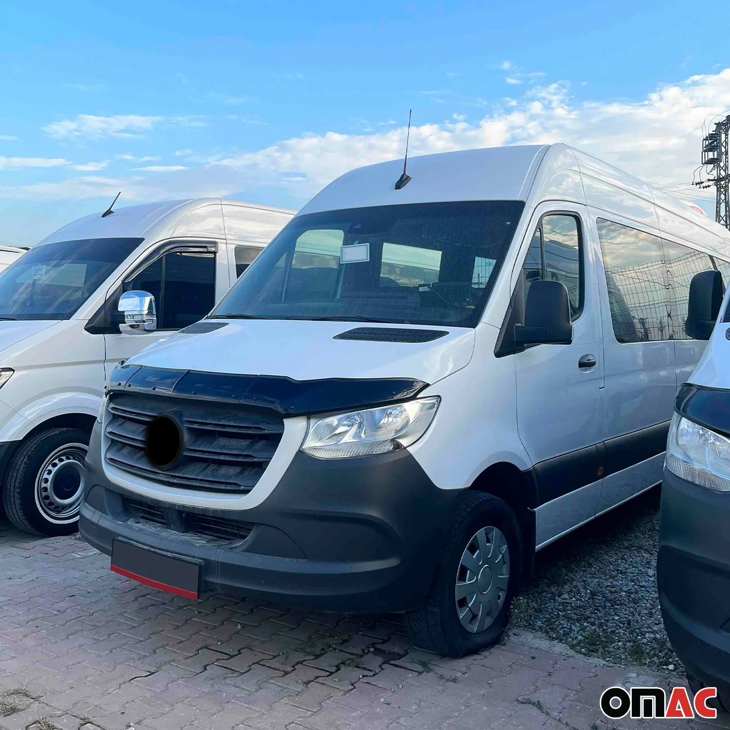 Motorhaube Deflektor Steinschlagschutz für Mercedes Sprinter W907 2018-2026 3tlg - Image 7