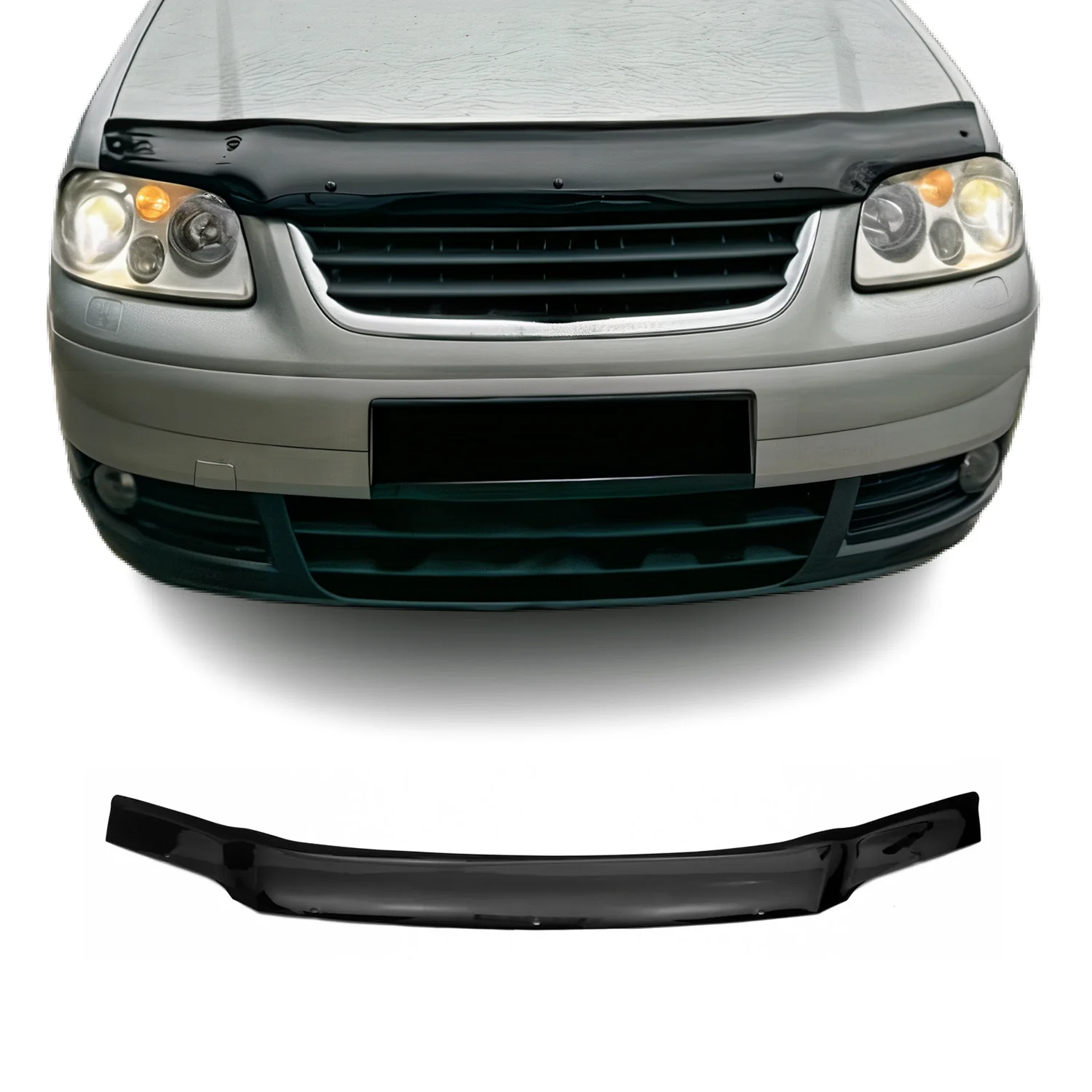 Motorhaube Deflektor Steinschlagschutz für VW Touran 2003-2006 Schwarz