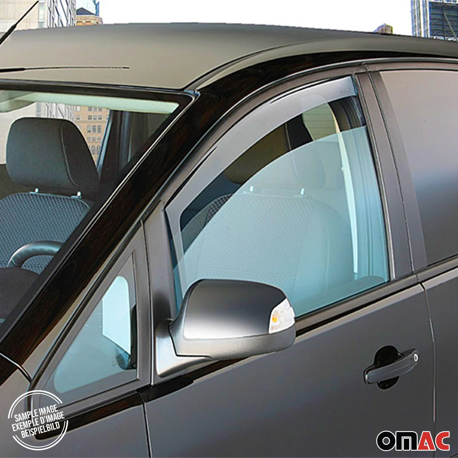Motorhaube Deflektor Windabweiser Regenabweiser Set für Audi Q7 4L 2006-15 5tlg - Image 3