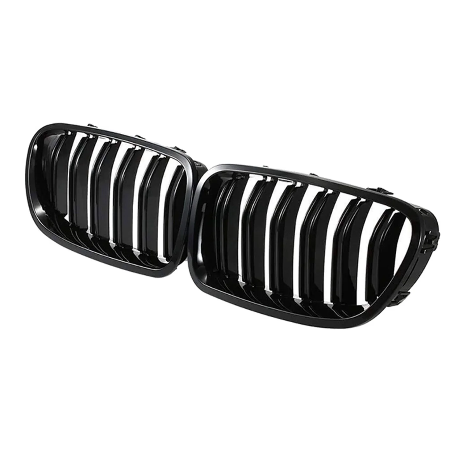 Nieren Grill Kühlergrill für BMW 5er F10 M5 2010-2016 Schwarz Glanz