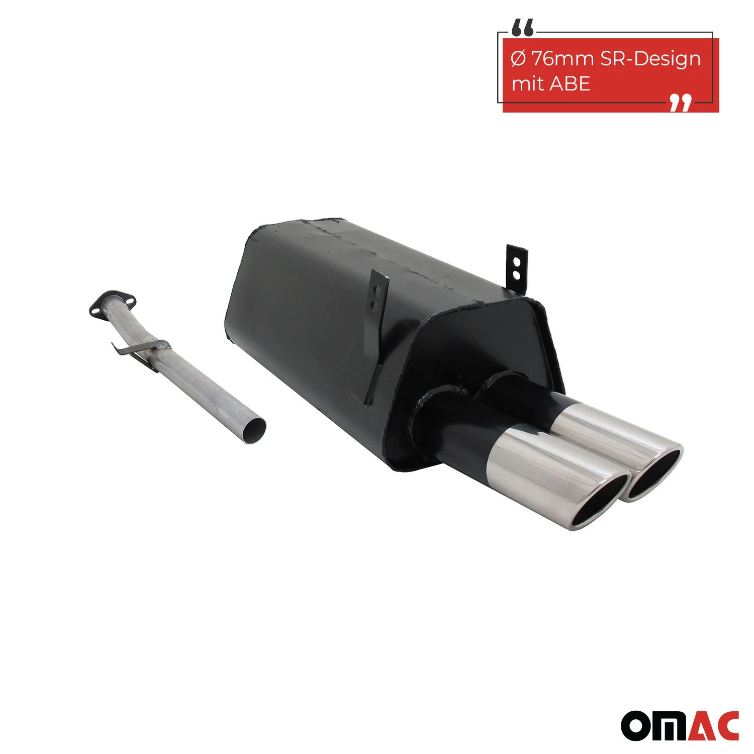Novus Sportauspuff für BMW 3er E36 316 / 318 2x76mm SR-Design  mit ABE - Image 2