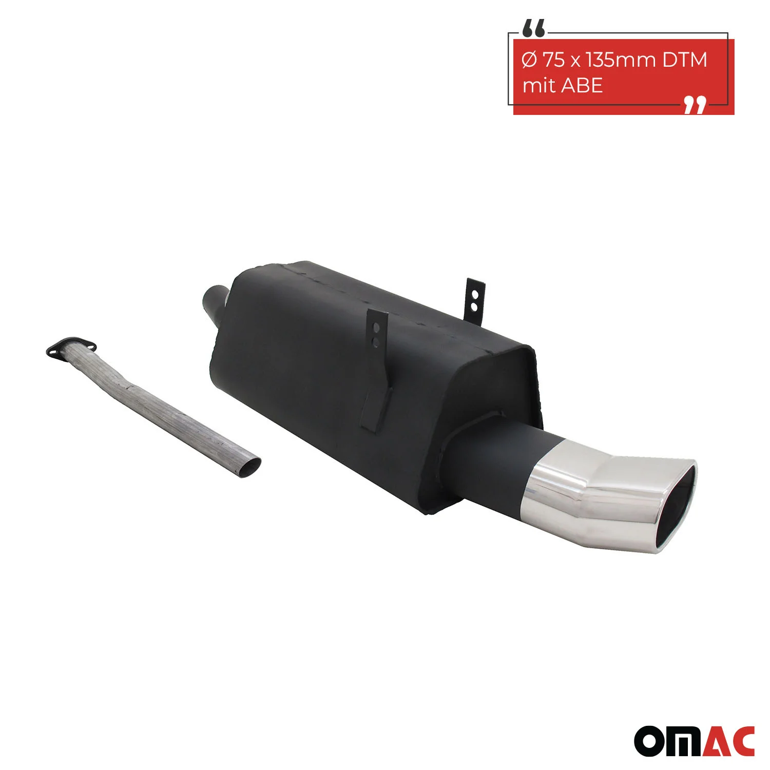 Novus Sportauspuff für BMW 3er E36 320 / 323 135x75 DTM Endschalldämpfer mit ABE - Image 2