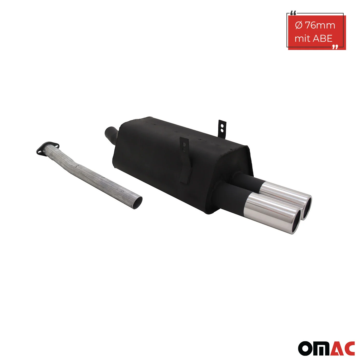 Novus Sportauspuff für BMW 3er E36 320 / 323 2x76mm Endschalldämpfer mit ABE - Image 2