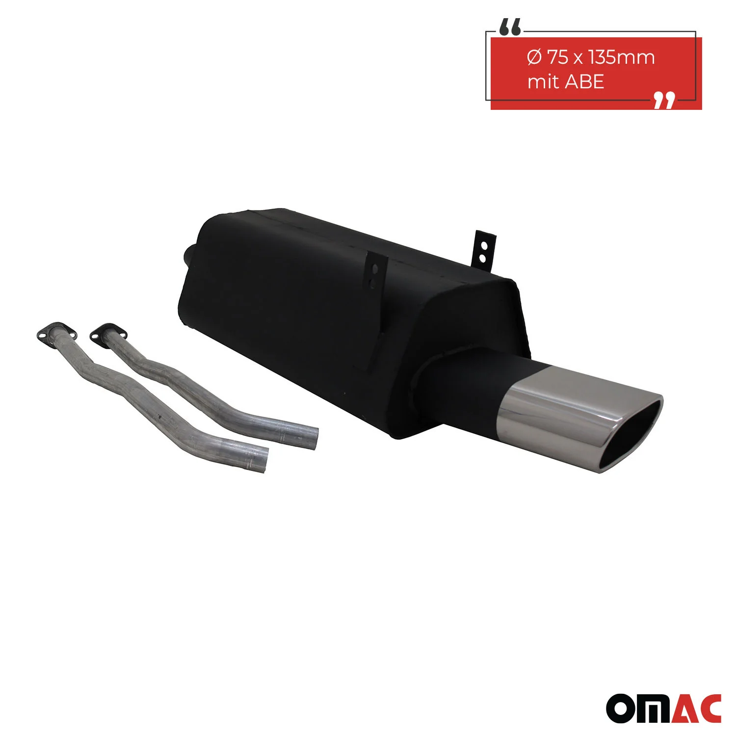 Novus Sportauspuff für BMW 3er E36 325i 135x75mm Endschalldämpfer mit ABE - Image 2