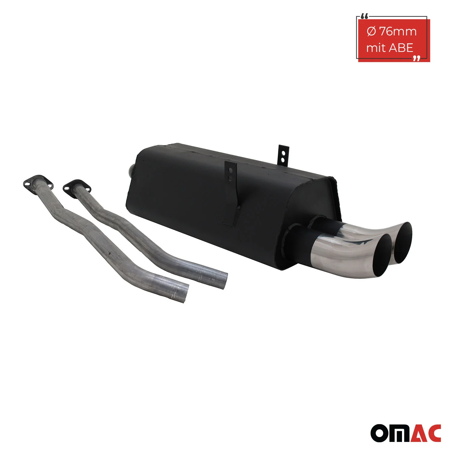 Novus Sportauspuff für BMW 3er E36 325i 2x76mm DTM Endschalldämpfer mit ABE - Image 2