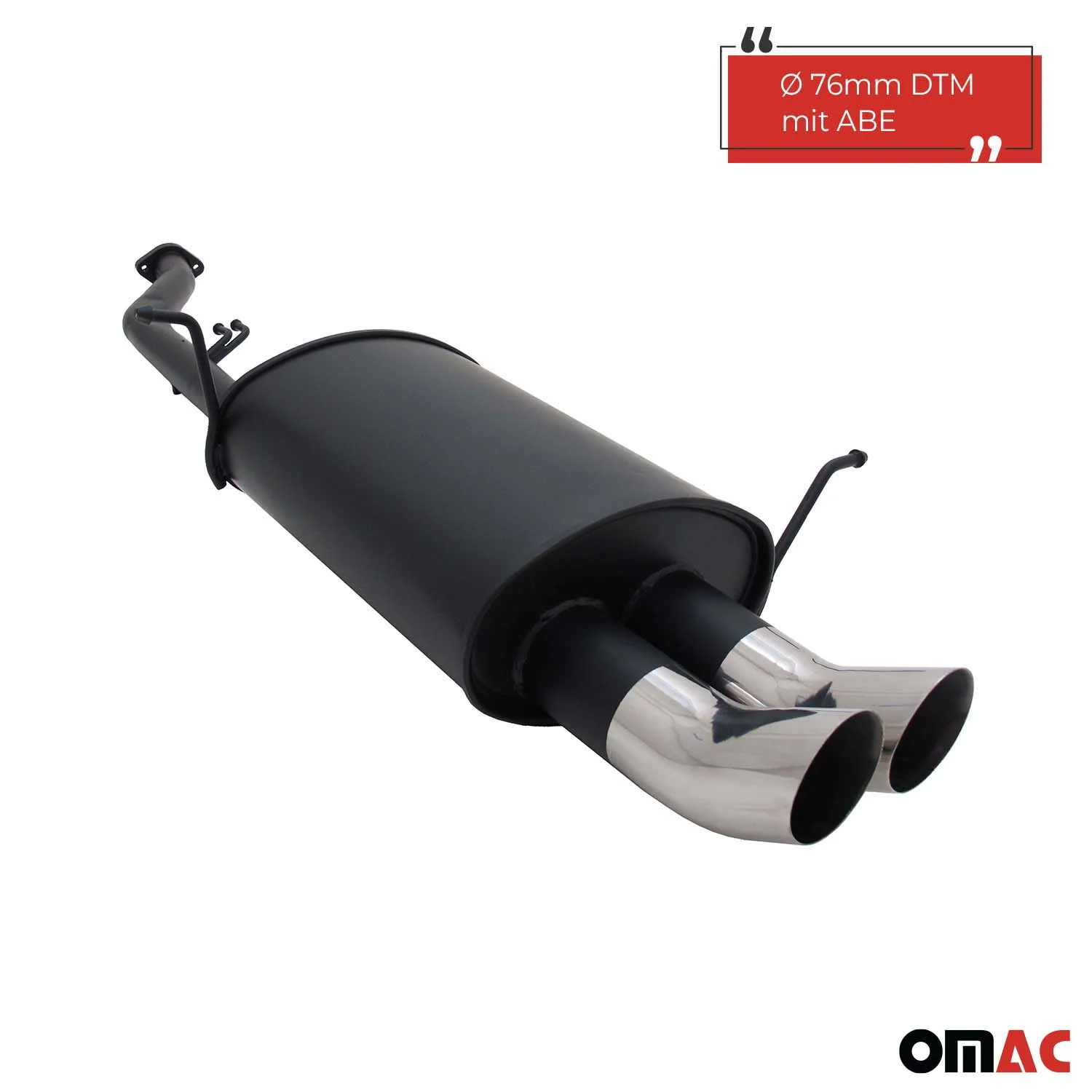 Novus Sportauspuff für BMW E36 Compact 316i 2x76mm DTM Endschalldämpfer mit ABE - Image 2