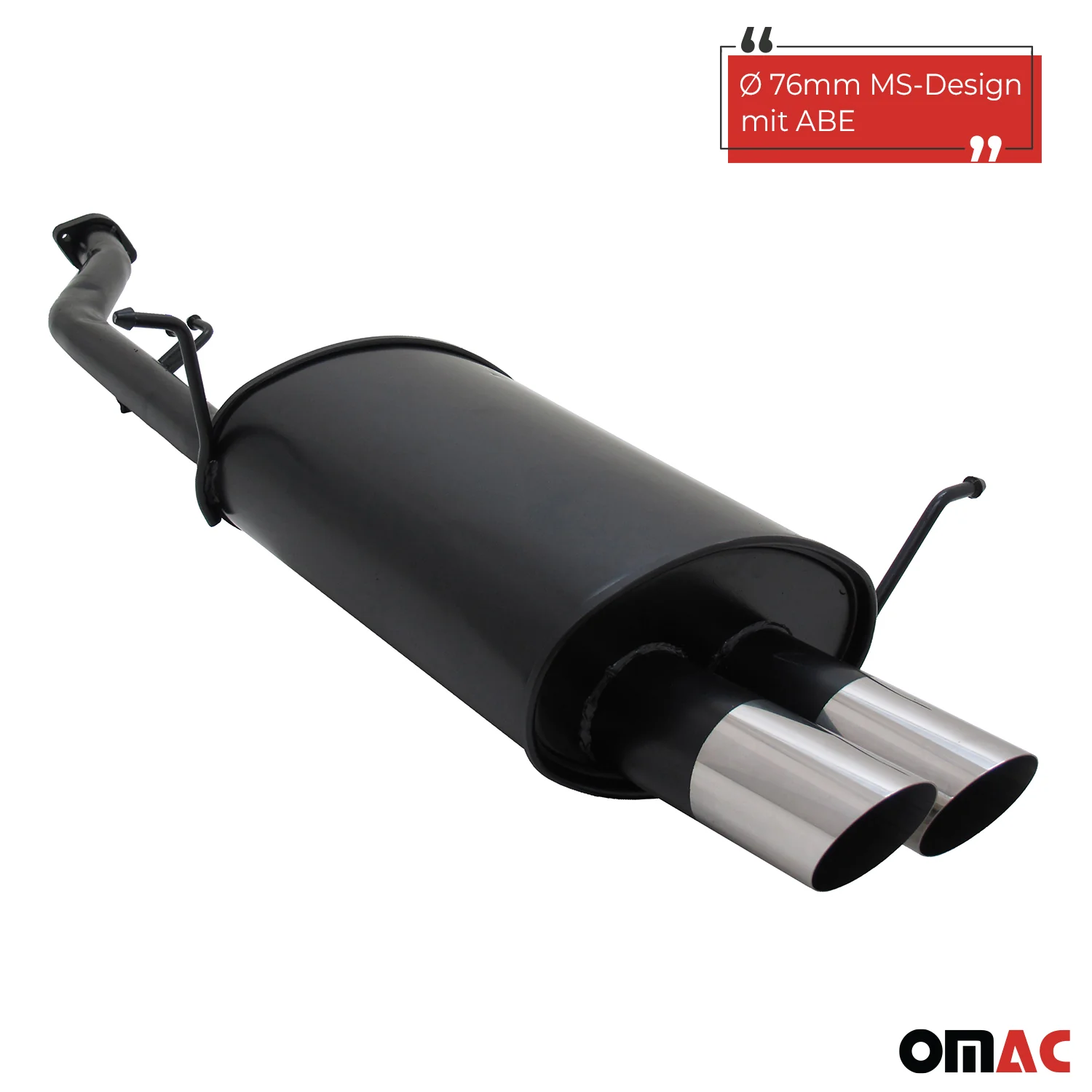 Novus Sportauspuff für BMW E36 Compact 316i 2x76mm MS-Design  mit ABE - Image 2