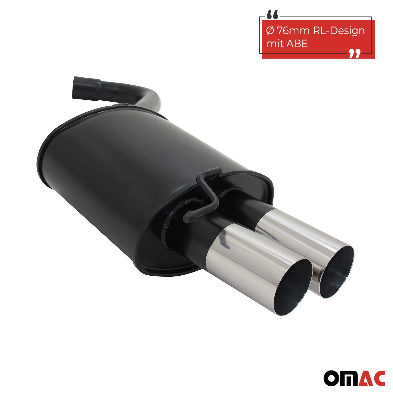 Novus Sportauspuff für BMW E90 / E91 2x76mm RL-Design Endschalldämpfer mit ABE - Image 2