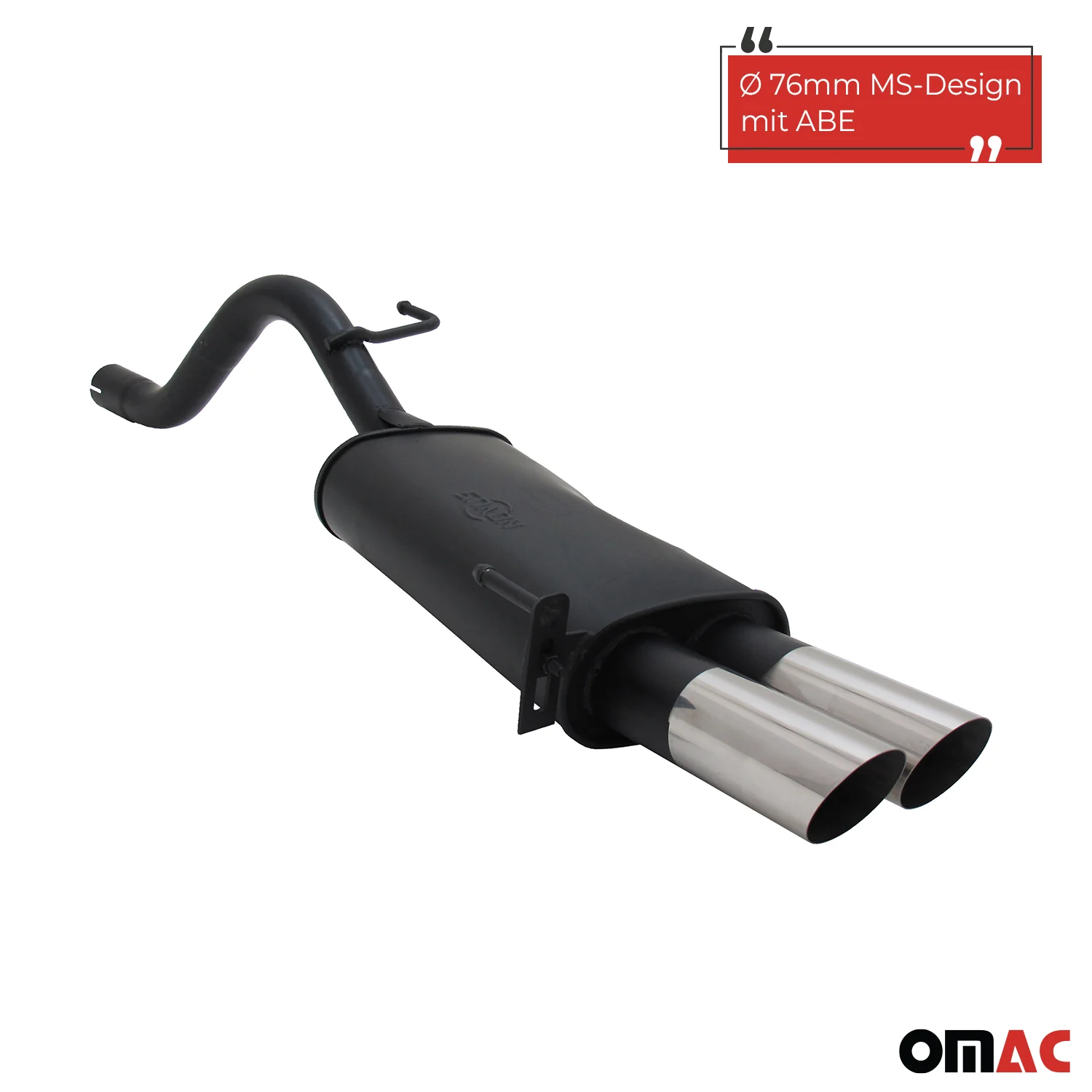 Novus Sportauspuff für Fiat Grande Punto 199 2x76mm MS-Design  mit ABE - Image 2