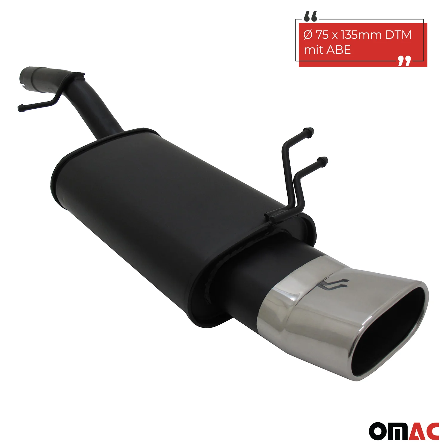 Novus Sportauspuff für Ford Fiesta MK6 JH / JD 75x135mm DTM mit ABE - Image 2