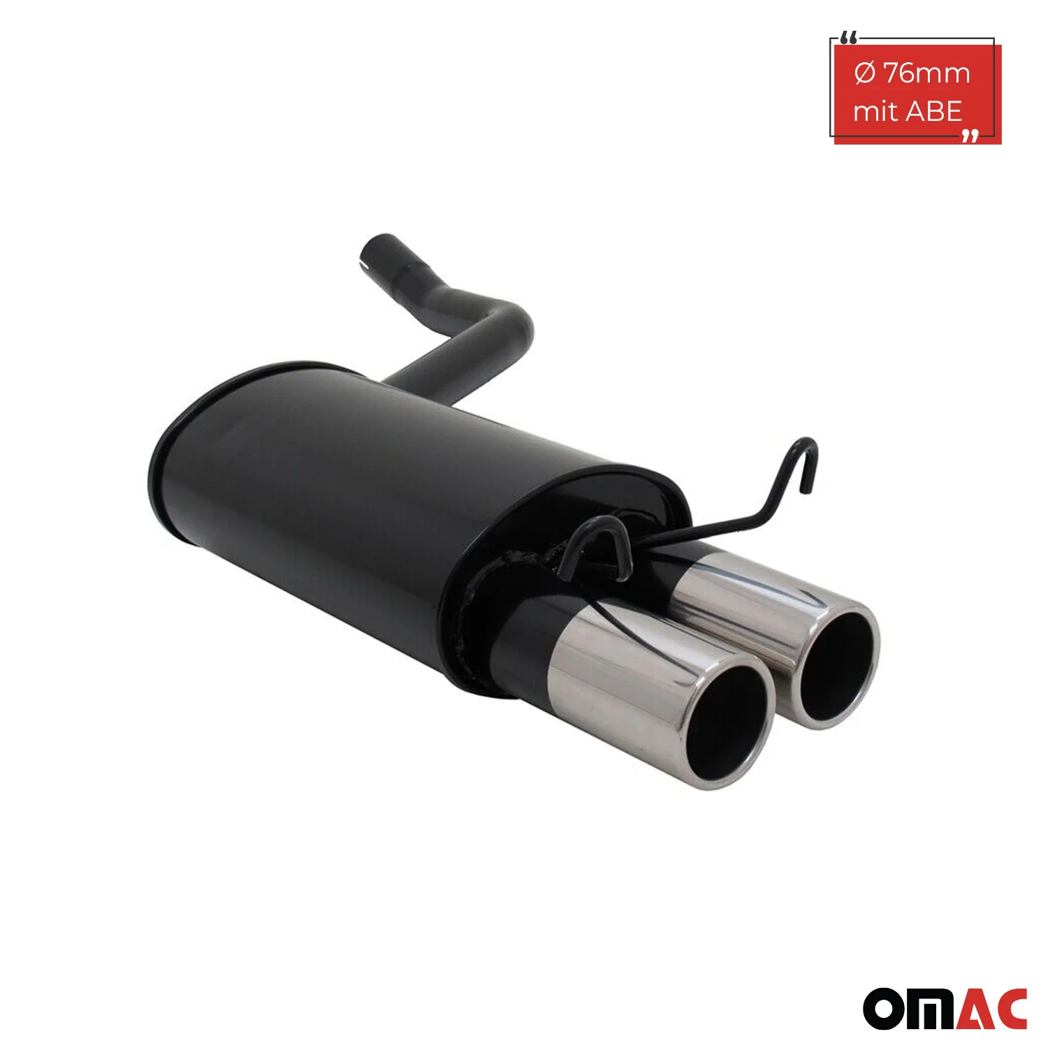 Novus Sportauspuff für Mercedes 190 W201 2x76mm Endschalldämpfer mit ABE - Image 2