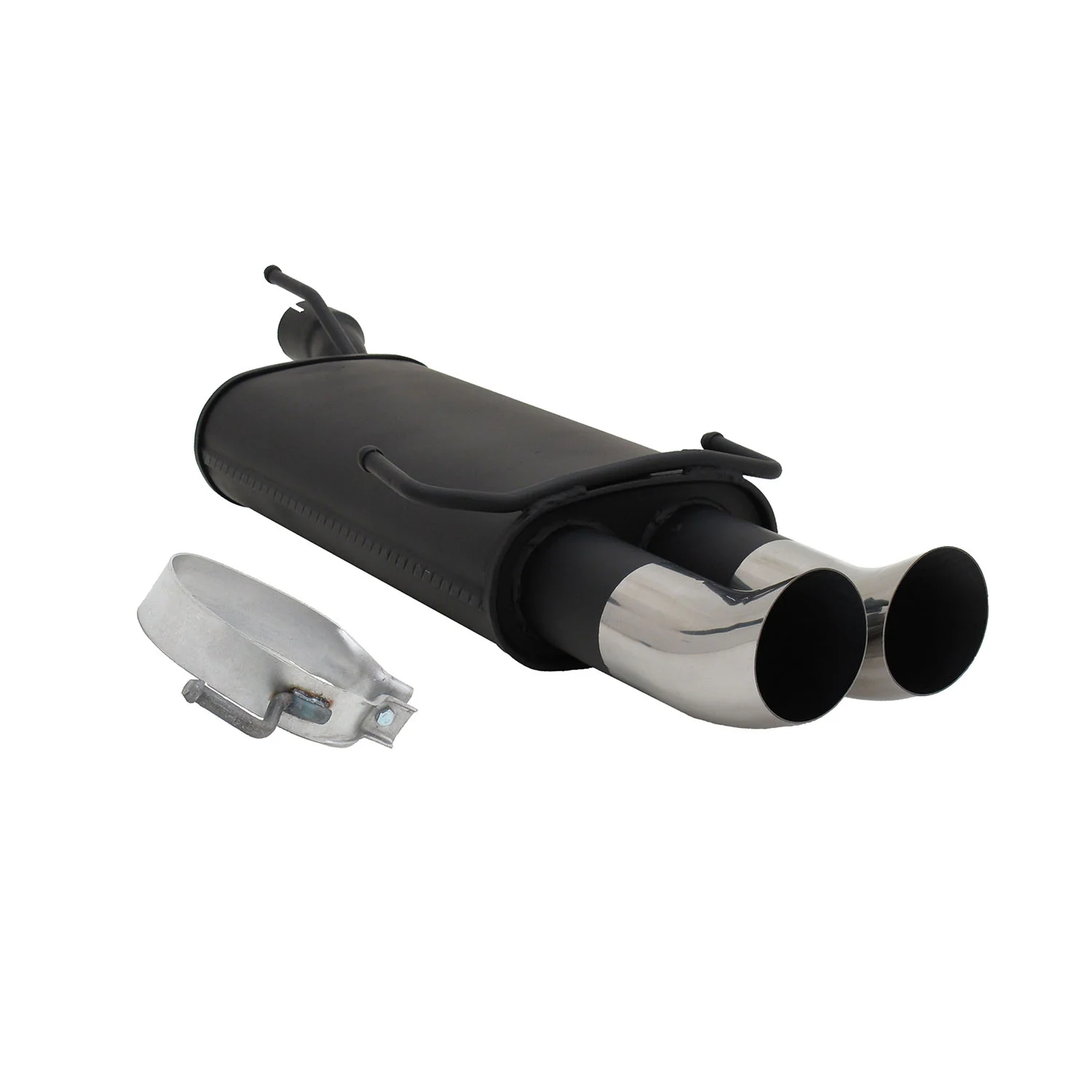 Novus Sportauspuff für Opel Astra F / Opel Kadett E 2x76mm DTM mit ABE