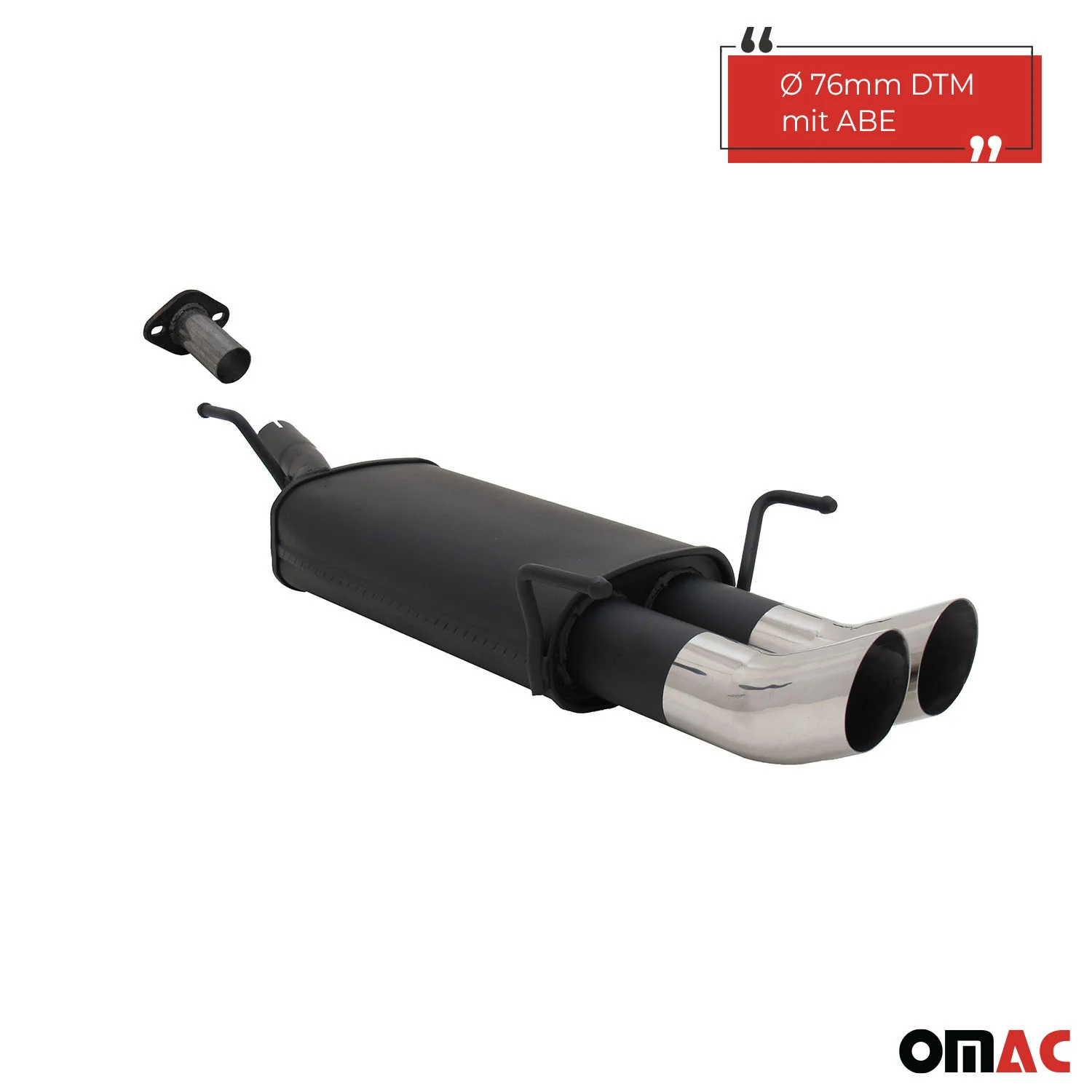 Novus Sportauspuff für Opel Astra G CC Fließheck 2x76mm DTM  mit ABE - Image 2