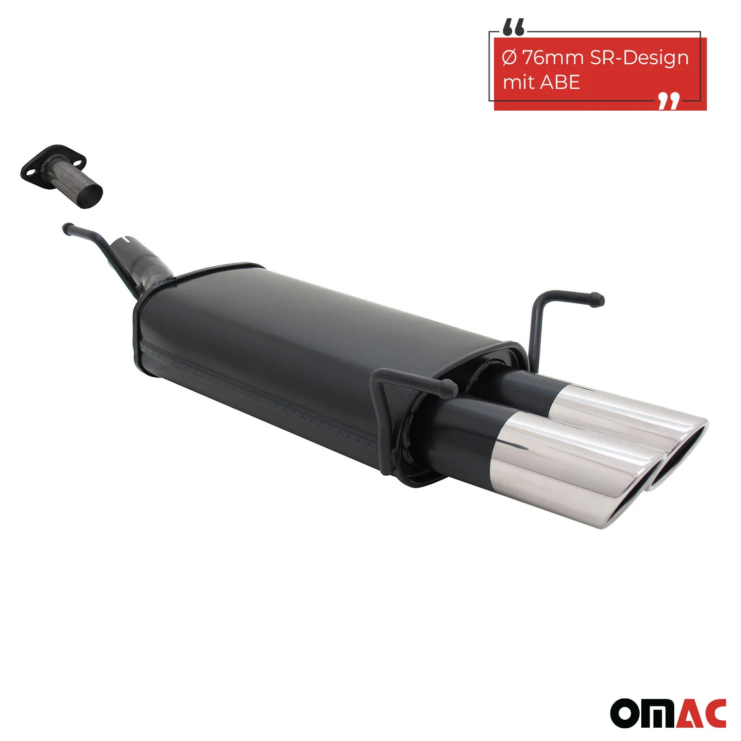 Novus Sportauspuff für Opel Astra G CC Fließheck 2x76mm SR-Design mit ABE - Image 2