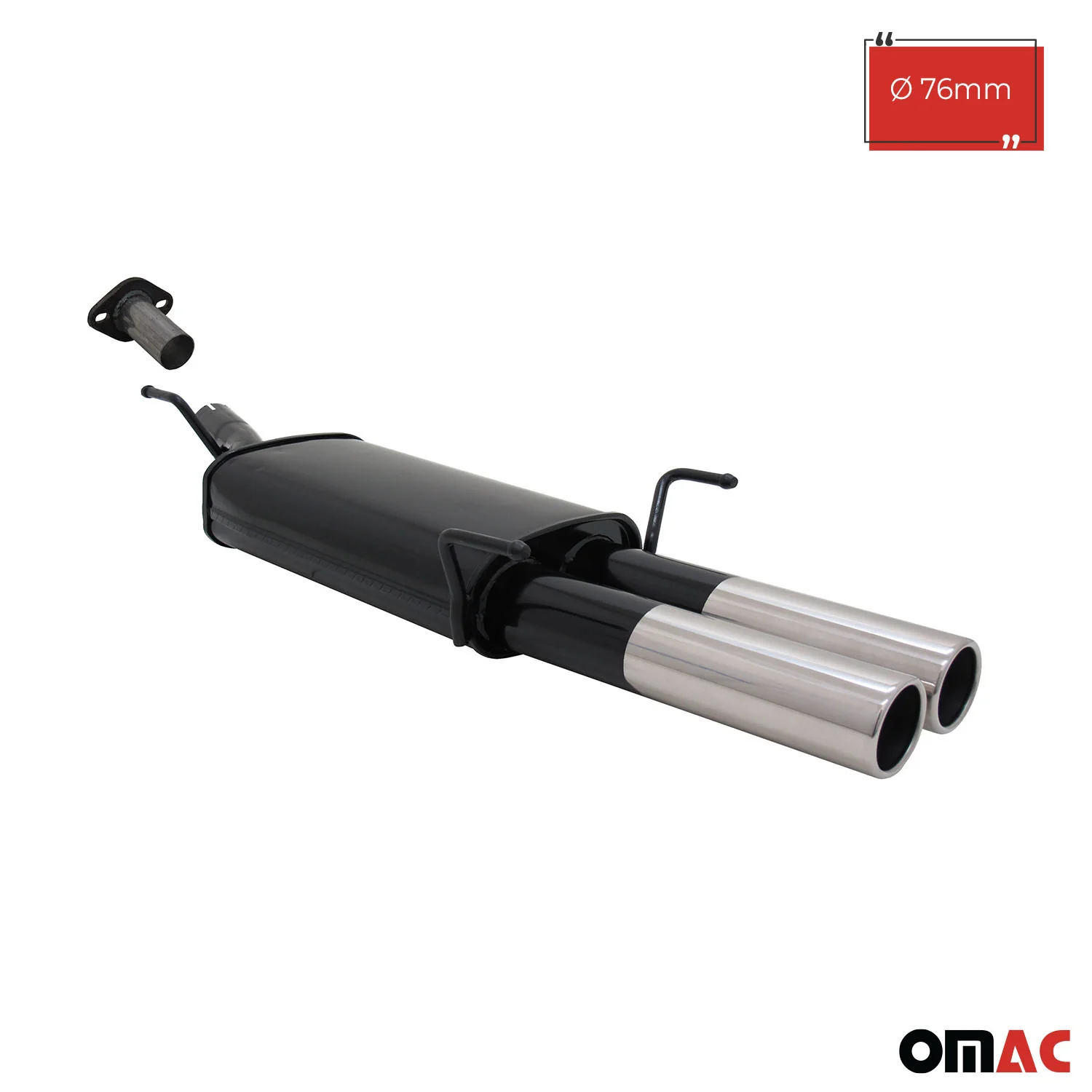 Novus Sportauspuff für Opel Astra G Coupe / Cabrio 2x76mm Endschalldämpfer - Image 2