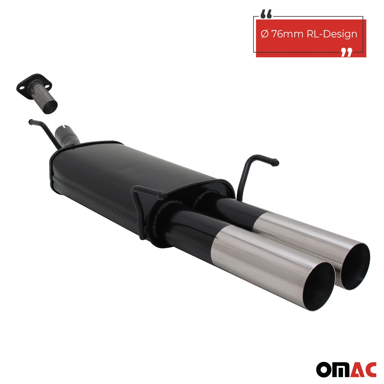 Novus Sportauspuff für Opel Astra G Coupe / Cabrio 2x76mm RL-Design - Image 2
