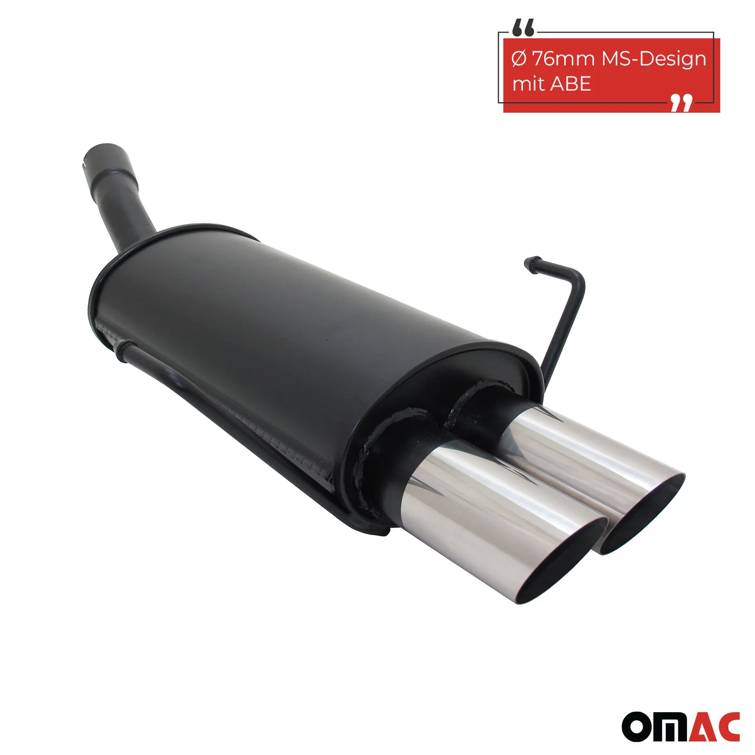 Novus Sportauspuff für Opel Astra H Fließheck 2x76mm MS-Design mit ABE - Image 2