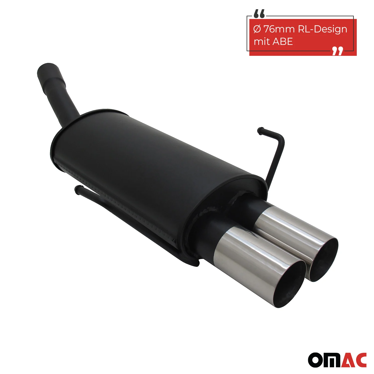 Novus Sportauspuff für Opel Astra H Fließheck 2x76mm RL-Design mit ABE - Image 2