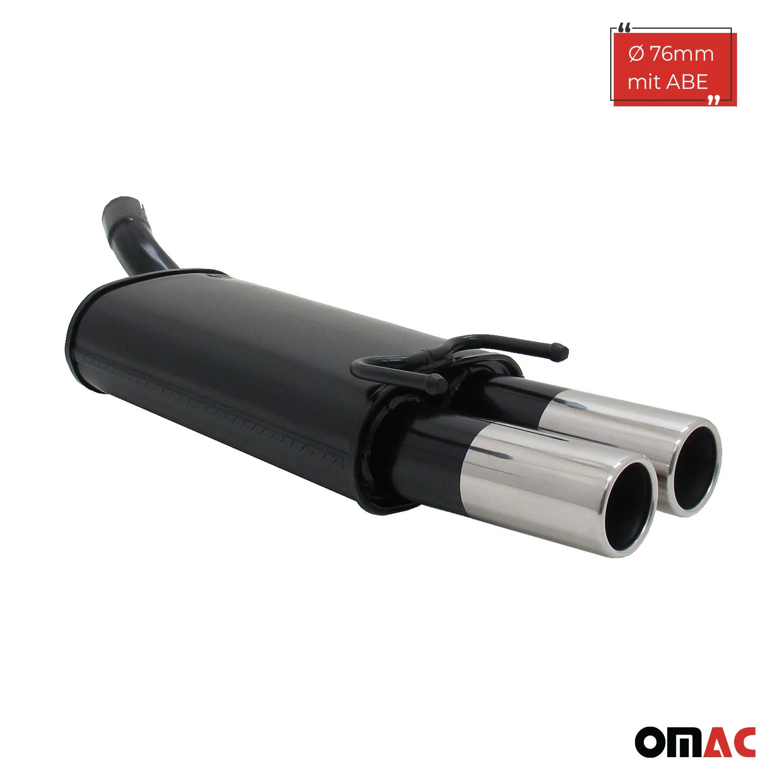 Novus Sportauspuff für Opel Corsa B 2x76mm Endschalldämpfer mit ABE - Image 2