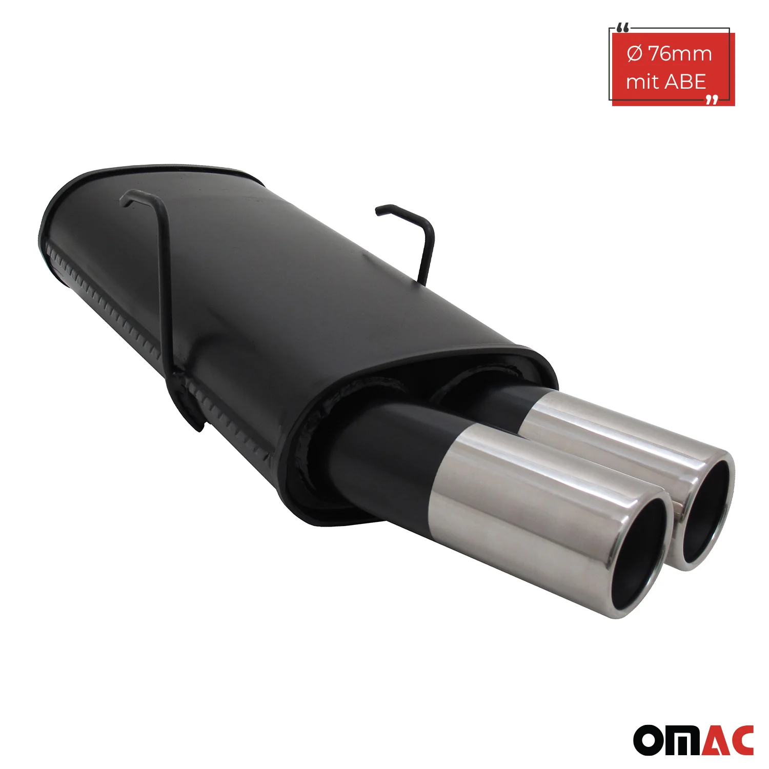 Novus Sportauspuff für Peugeot 106 2x76mm Endschalldämpfer mit ABE - Image 2