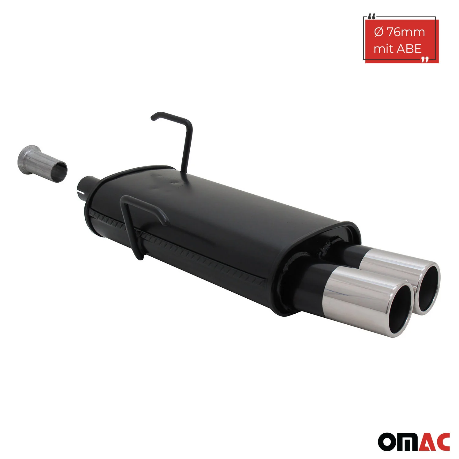Novus Sportauspuff für Peugeot 206 2x76mm Endschalldämpfer mit ABE - Image 2