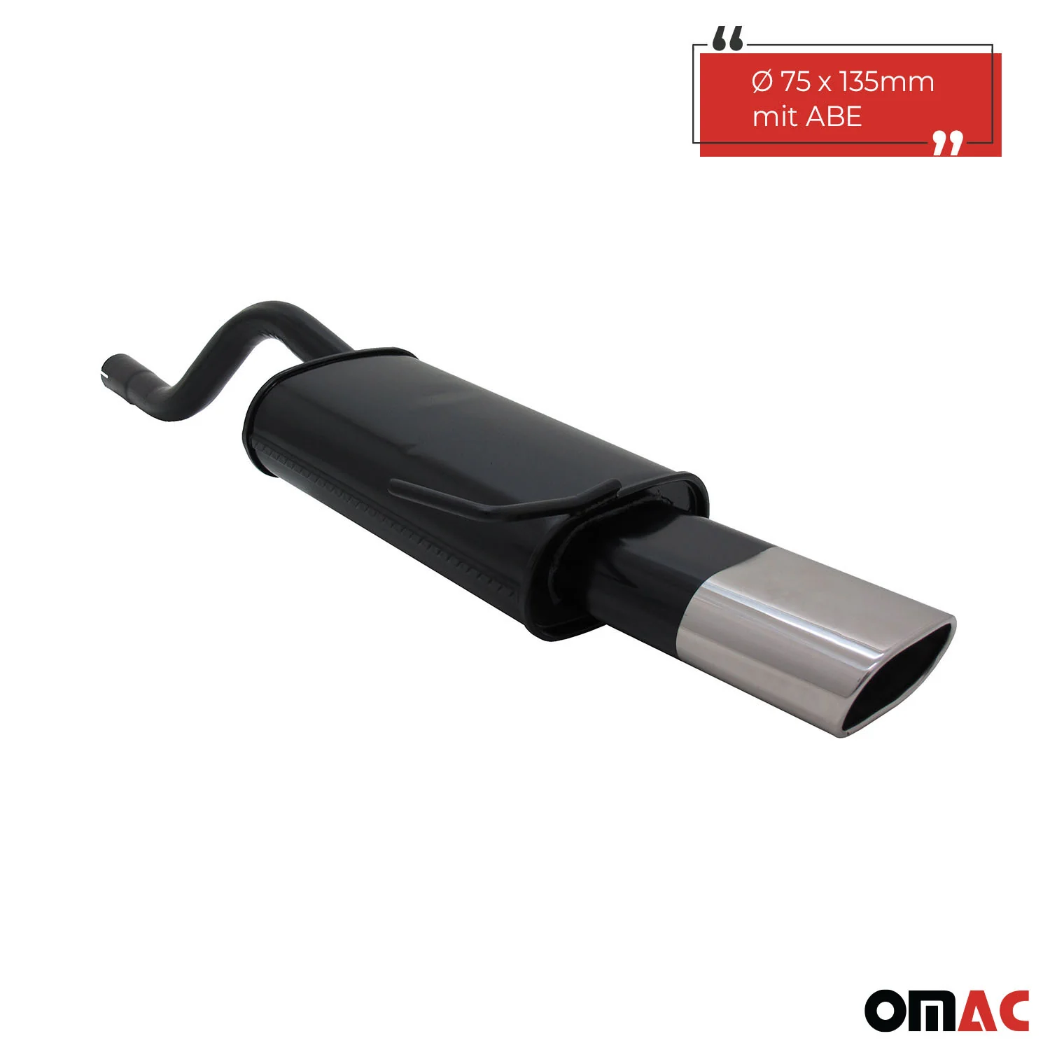 Novus Sportauspuff für Renault Clio 2 135x75mm Endschalldämpfer mit ABE - Image 2