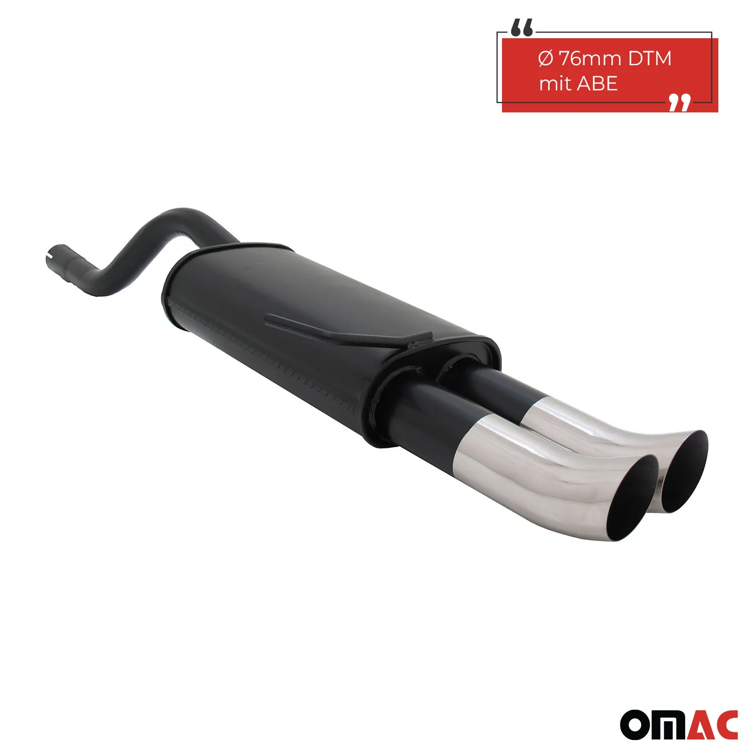 Novus Sportauspuff für Renault Clio 2 2x76mm DTM Endschalldämpfer mit ABE - Image 2