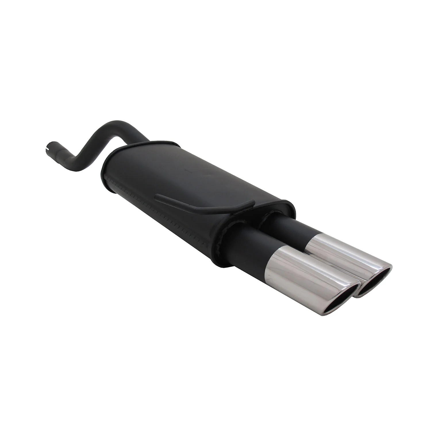 Novus Sportauspuff für Renault Clio 2 2x76mm SR-Design Endschalldämpfer mit ABE
