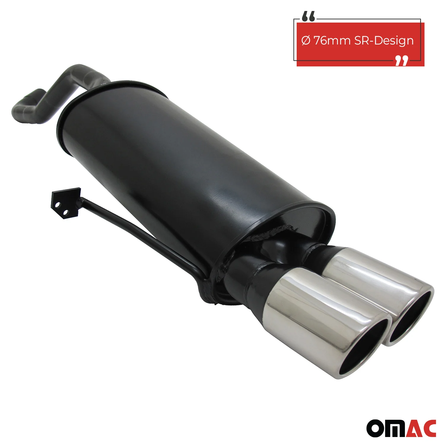 Novus Sportauspuff für Renault Clio 3 2x76mm SR-Design Endschalldämpfer - Image 2