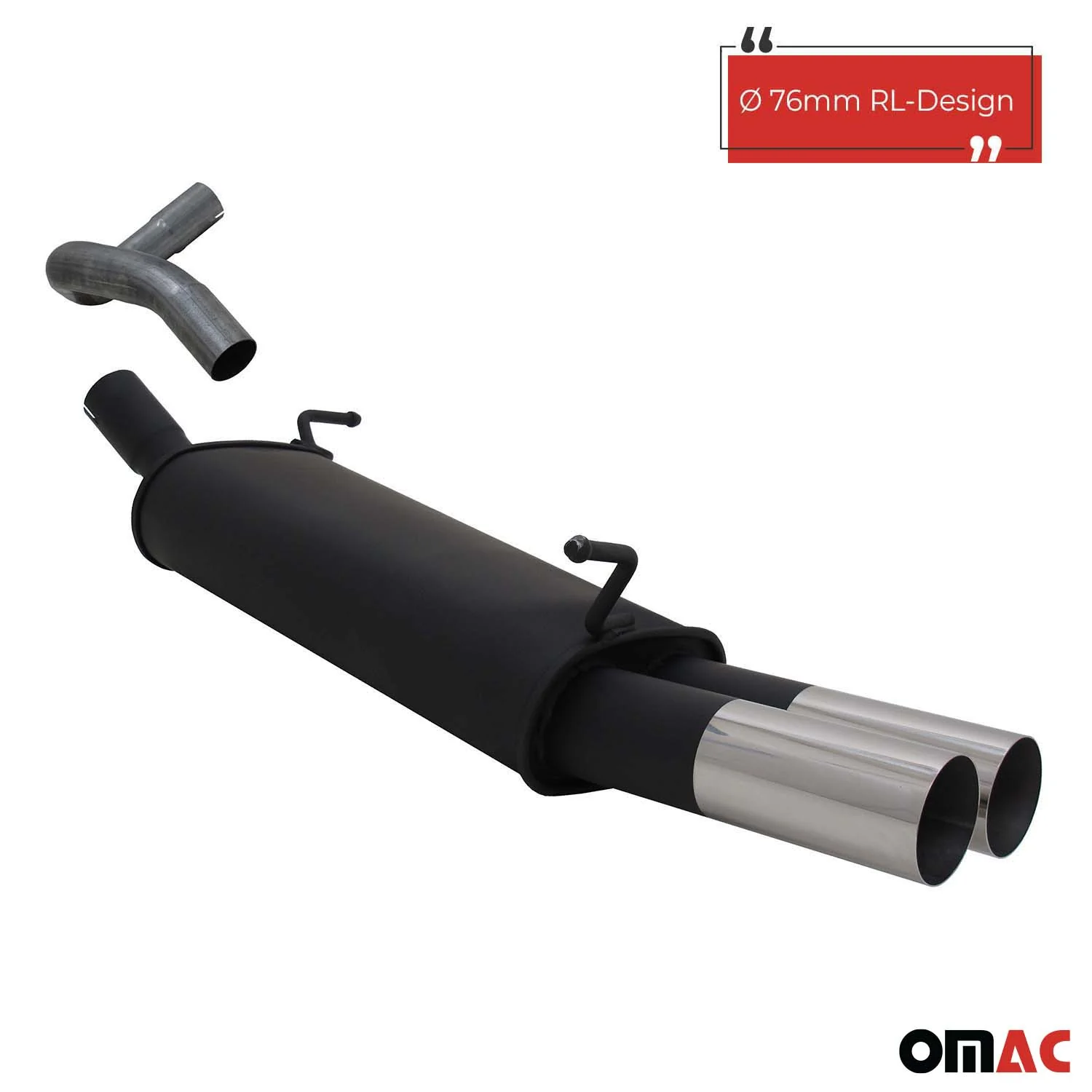 Novus Sportauspuff für Seat Ibiza 6L 2x76mm RL-Design Endschalldämpfer - Image 2