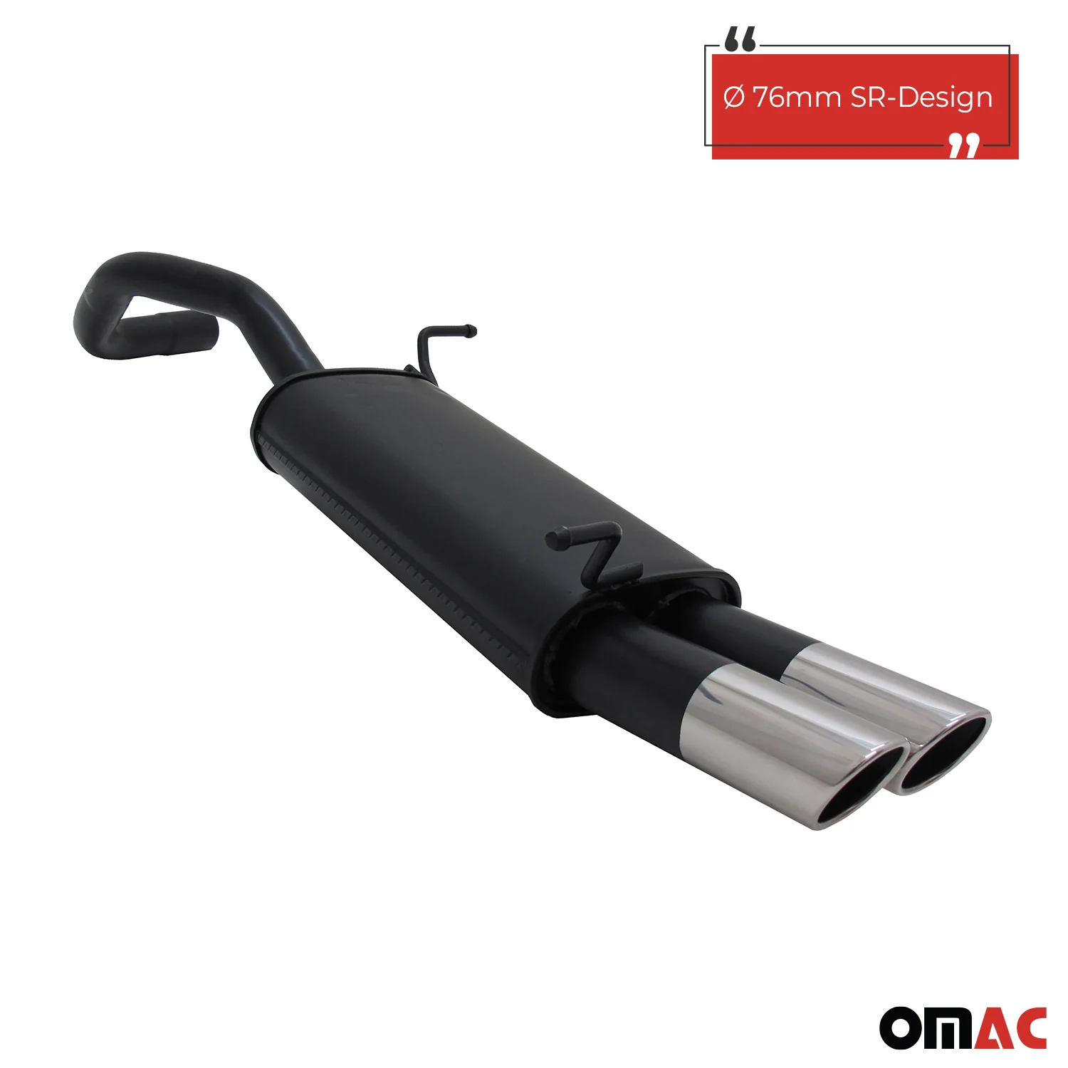 Novus Sportauspuff für Seat Ibiza 6L 2x76mm SR-Design Endschalldämpfer - Image 2