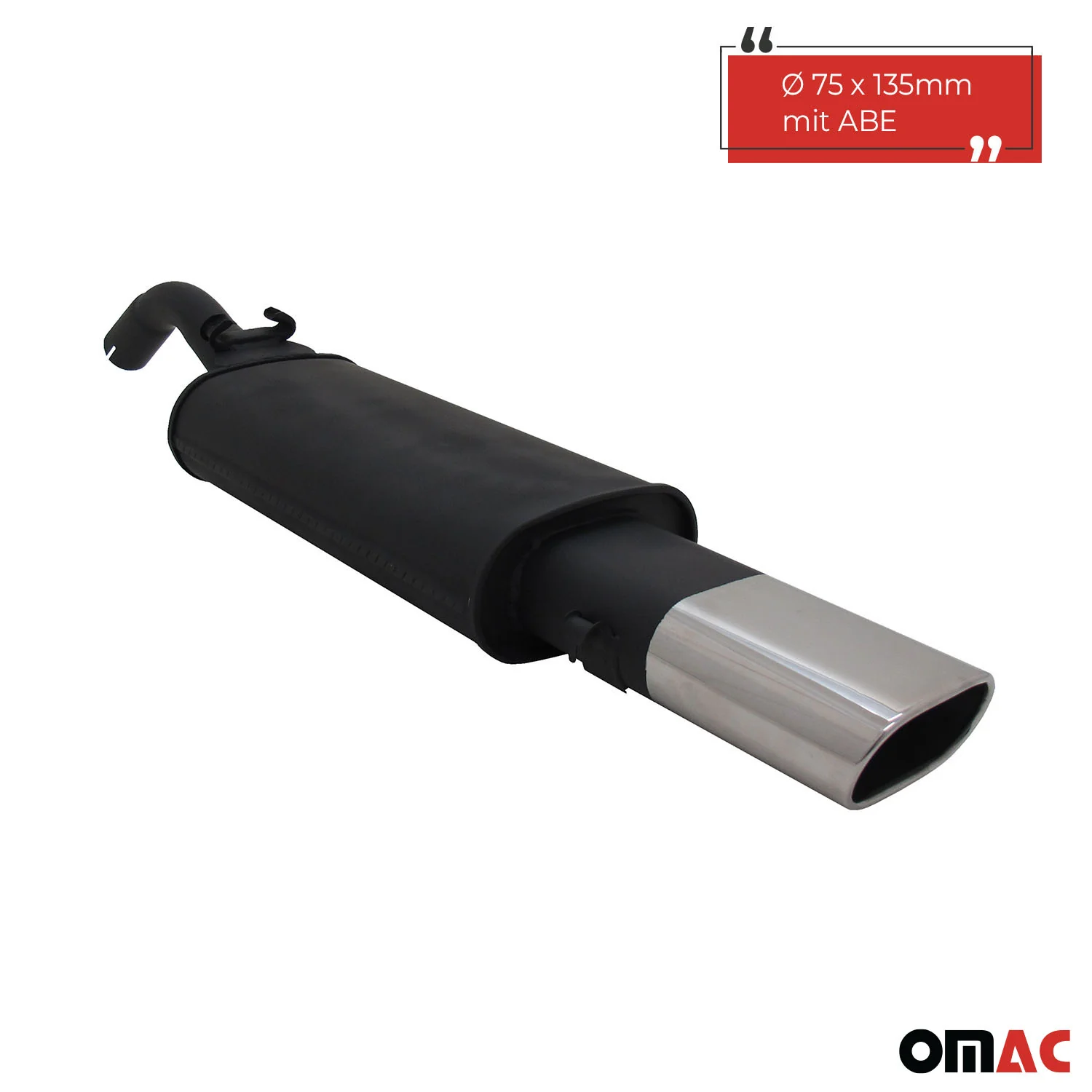 Novus Sportauspuff für VW Golf 2 19E 135x75mm Endschalldämpfer mit ABE - Image 2