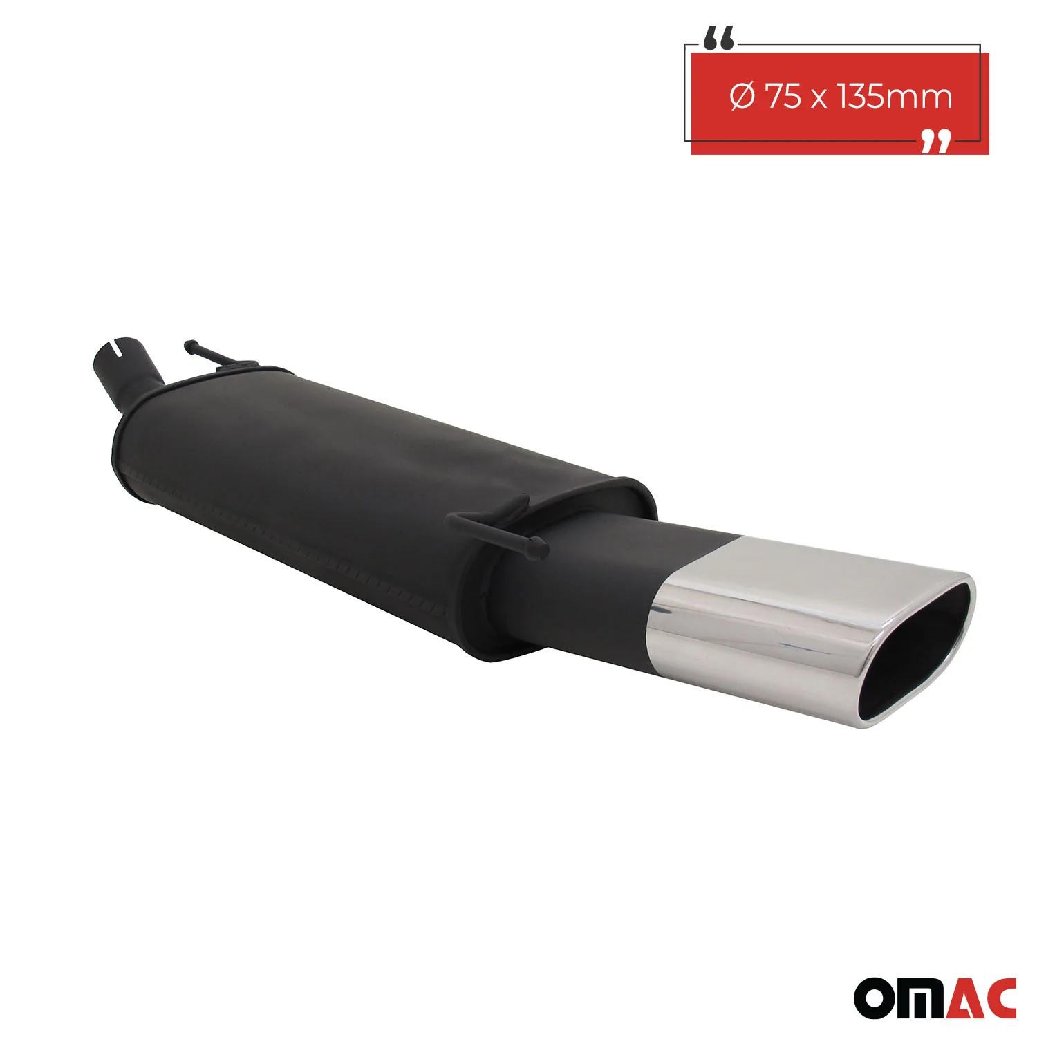 Novus Sportauspuff für VW Golf 3 / Golf 4 Cabrio 135x75mm Endschalldämpfer - Image 2