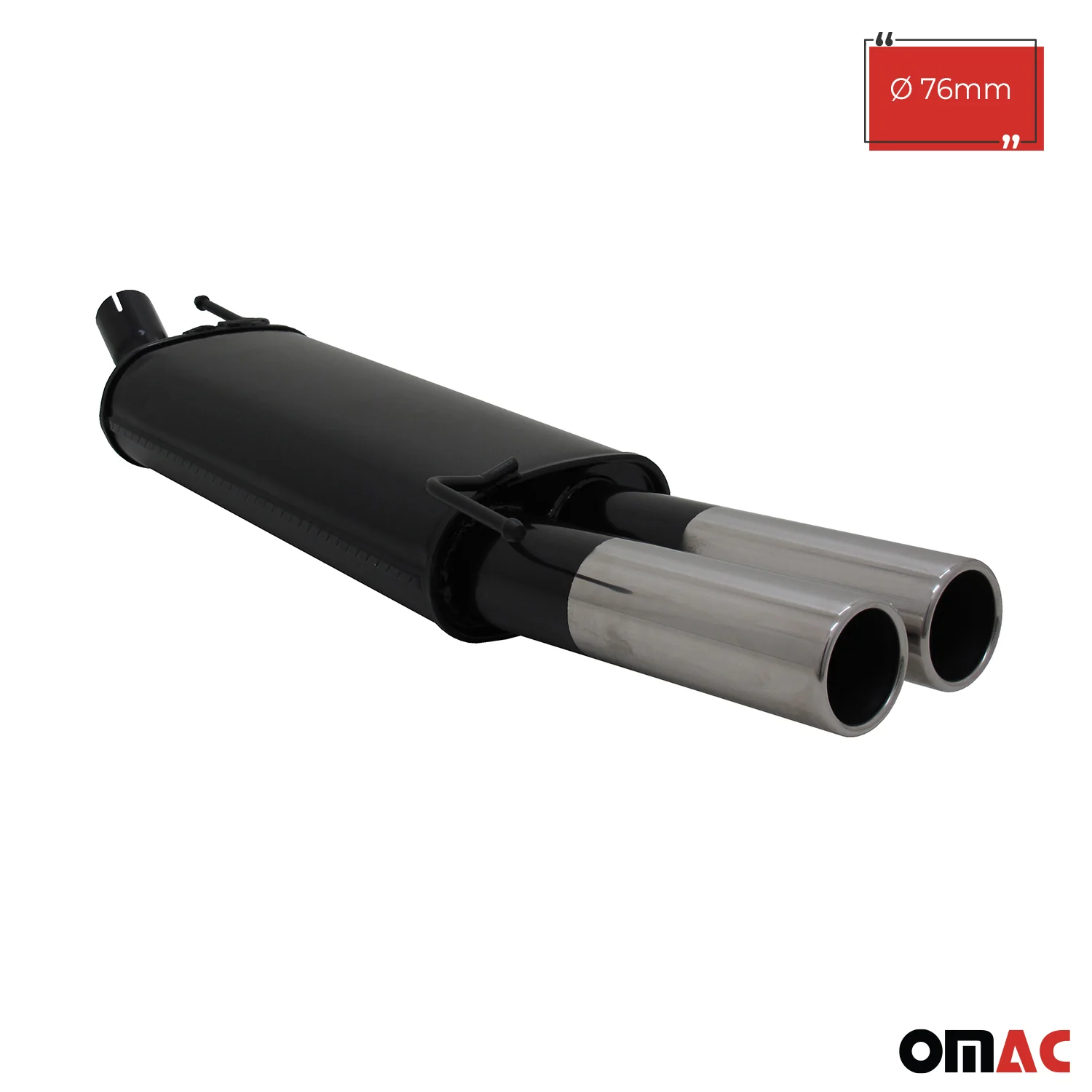 Novus Sportauspuff für VW Golf 3 / Golf 4 Cabrio 2x76mm Endschalldämpfer - Image 2