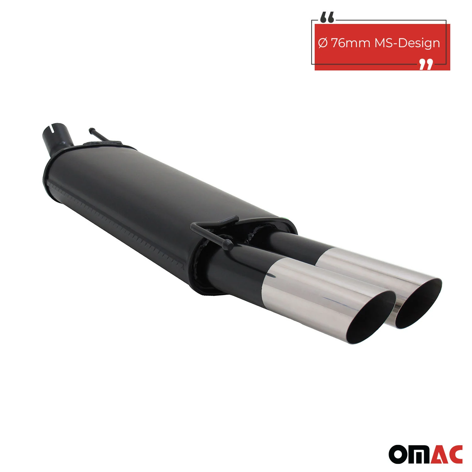 Novus Sportauspuff für VW Golf 3 / Golf 4 Cabrio 2x76mm MS-Design - Image 2