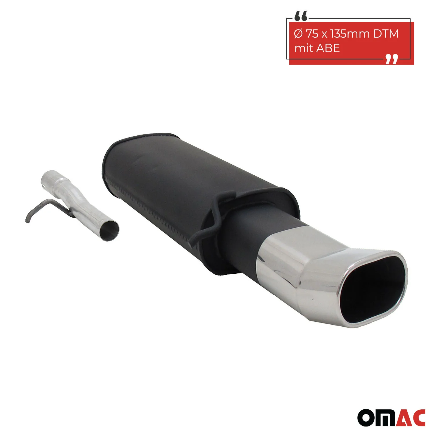 Novus Sportauspuff für VW Passat 3B / 3BG 135x75mm DTM Endschalldämpfer mit ABE - Image 2