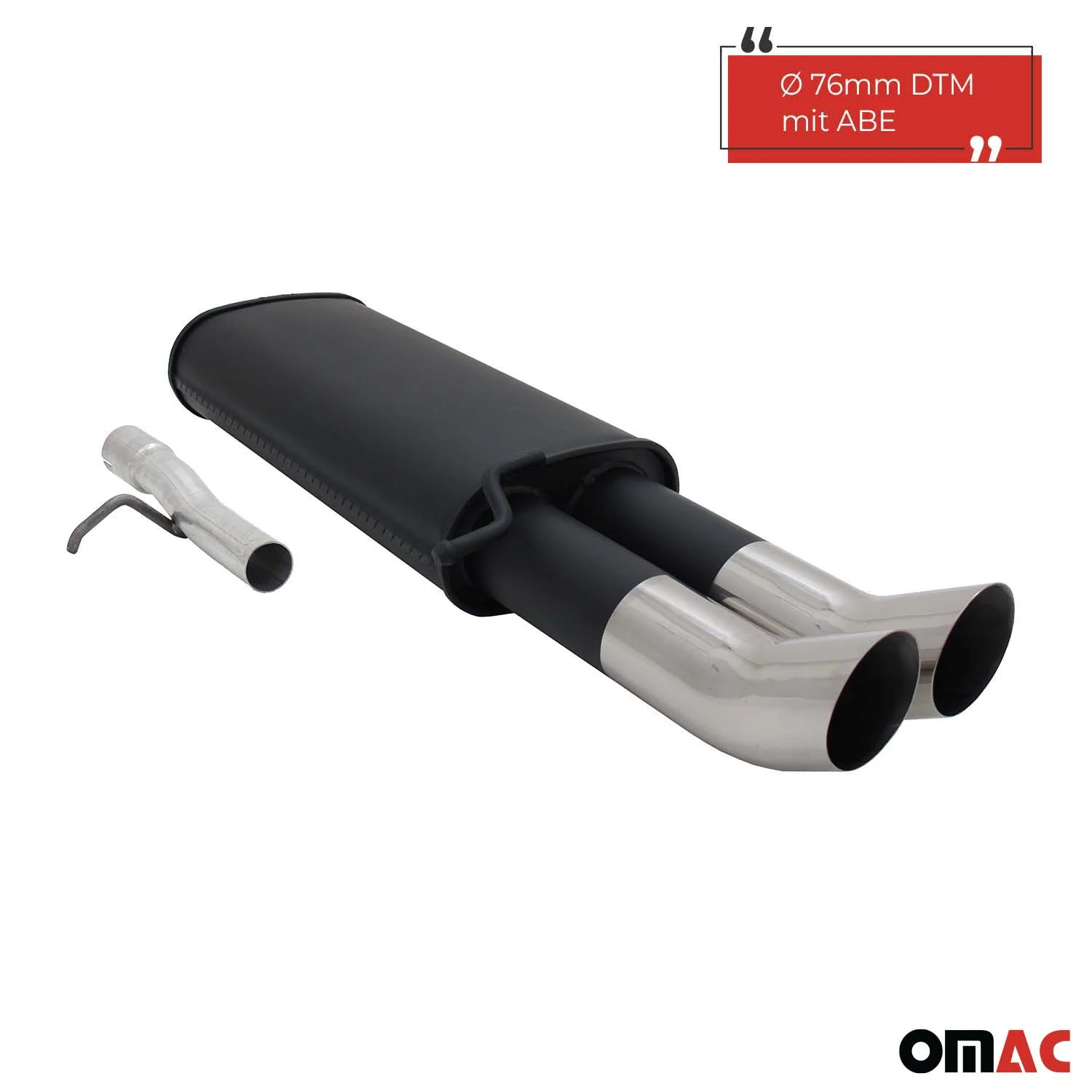 Novus Sportauspuff für VW Passat 3B / 3BG 2x76mm DTM Endschalldämpfer mit ABE - Image 2