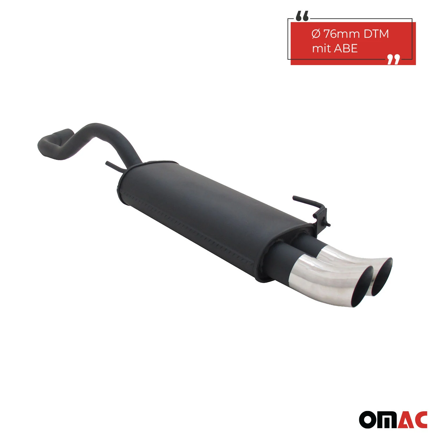 Novus Sportauspuff für VW Polo 4 6N / 6N2 2x76mm DTM Endschalldämpfer mit ABE - Image 2