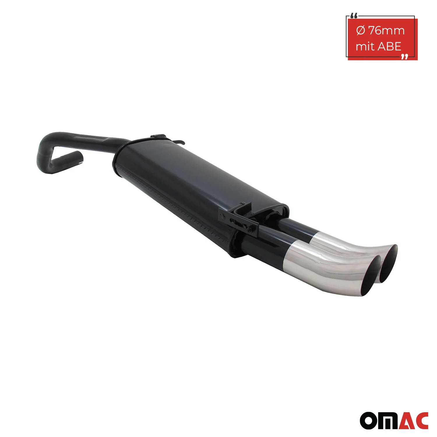 Novus Sportauspuff für VW Polo 9N / 9N3 2x76mm DTM Endschalldämpfer mit ABE - Image 2