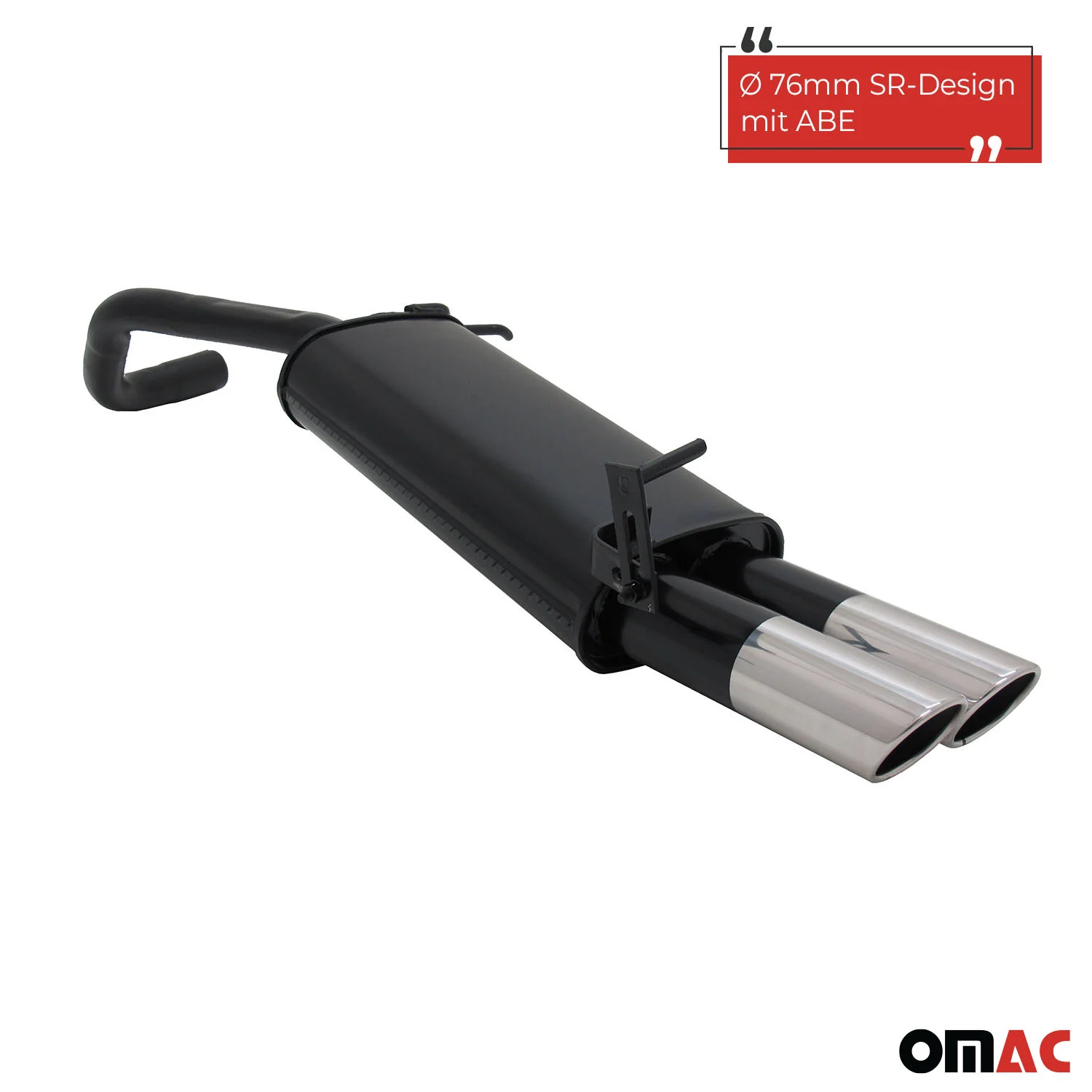 Novus Sportauspuff für VW Polo 9N / 9N3 2x76mm SR-Design Endschalldämpfer - Image 2