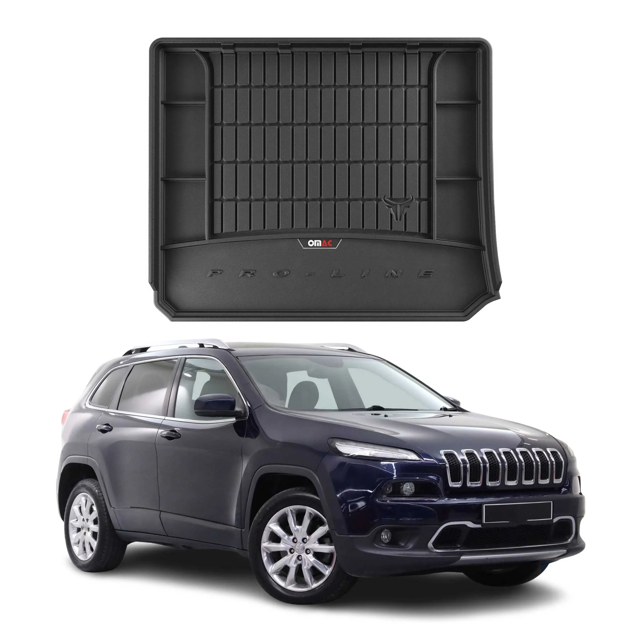OMAC Gummi Kofferraumwanne für Jeep Cherokee KL 2014-2024 TPE Laderaumwanne