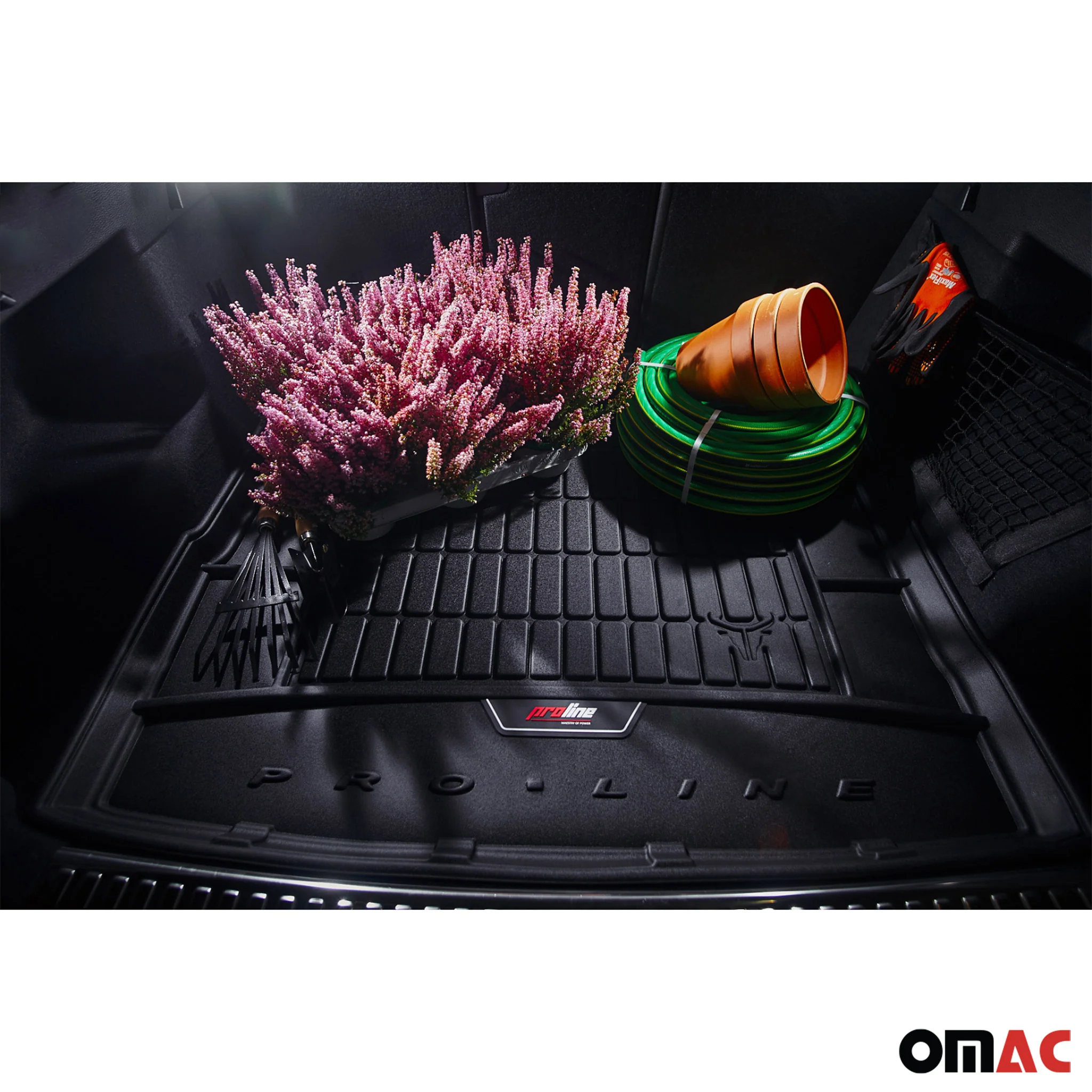 OMAC Gummi Kofferraumwanne für Opel Meriva B 2010-2017 TPE Laderaumwanne Schwarz - Image 4