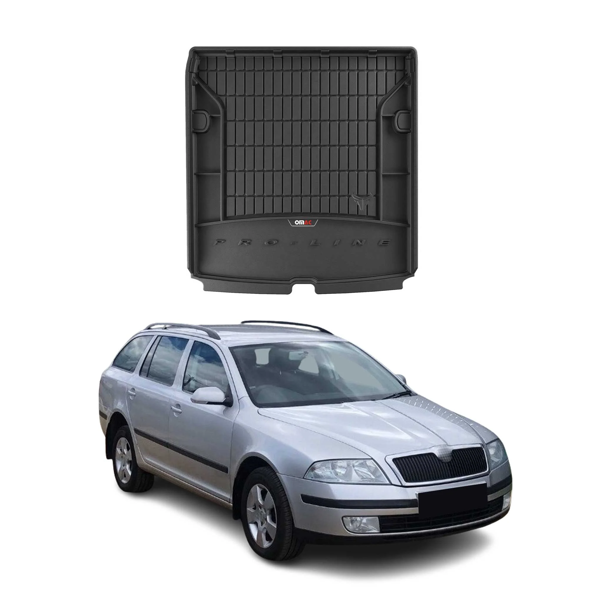 OMAC Gummi Kofferraumwanne für Skoda Octavia Kombi 2004-2013 TPE Laderaumwanne