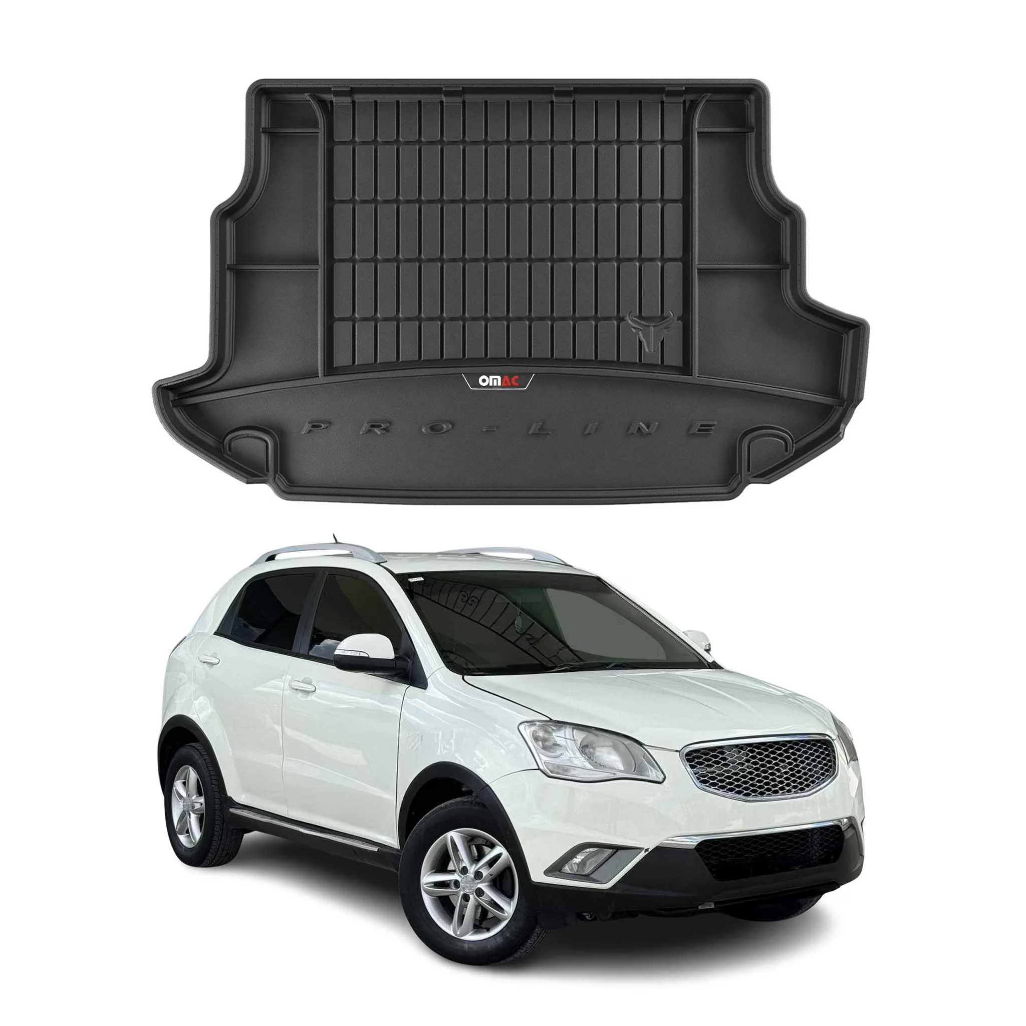 OMAC Gummi Kofferraumwanne für Ssangyong Korando 2011-2019 TPE Laderaumwanne